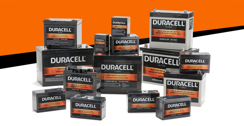 Duracell Ultra SLA battery collage