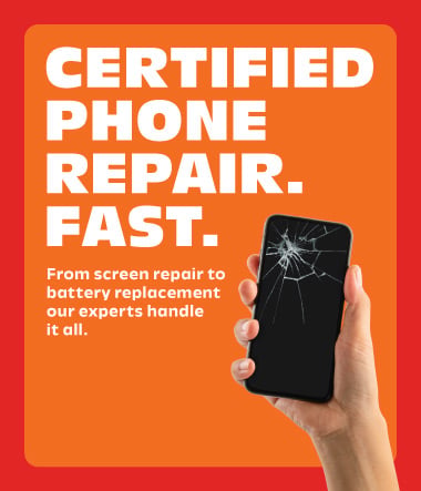 Certified Phone Repair. Fast. From screen repair to battery replacement our experts handle it all.