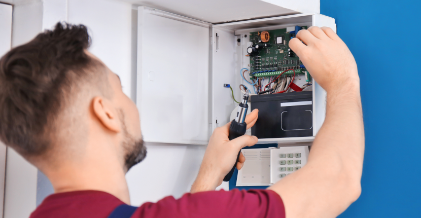 Replacing an SLA battery in a wall panel