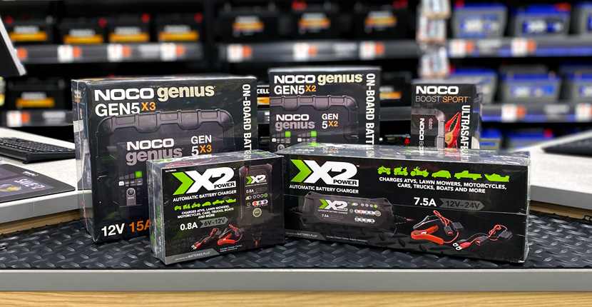 Noco and X2Power battery chargers
