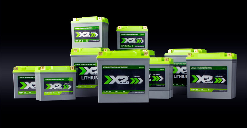 Different size X2Power Lithium batteries