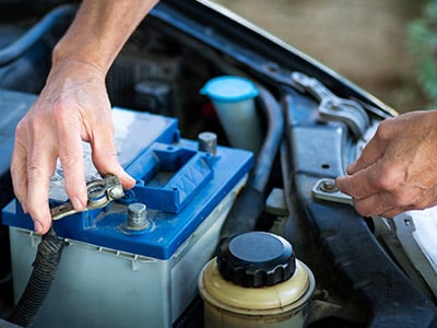 reconnecting a battery
