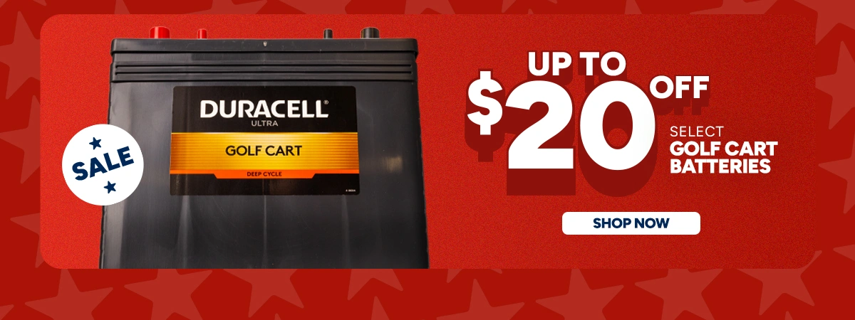 Up To $20 off select Golf Cart Batteries. Shop Now