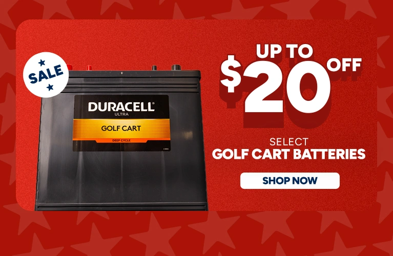 Up To $20 off select Golf Cart Batteries. Shop Now