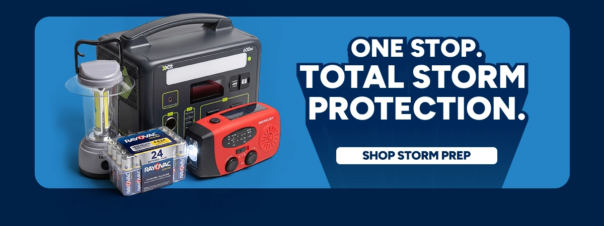 One stop. Total Storm Protection. Shop Storm Prep