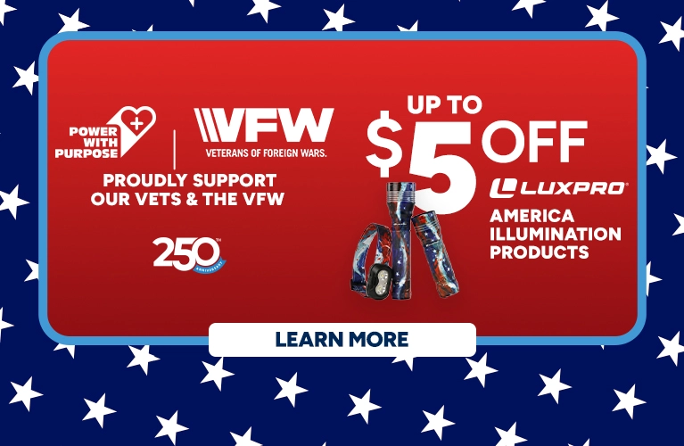 Proudly support our vets & the VFW. Learn more