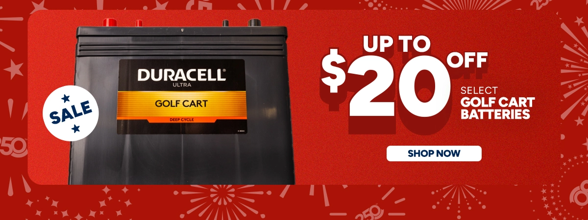 Up To $20 off select Golf Cart Batteries. Shop Now
