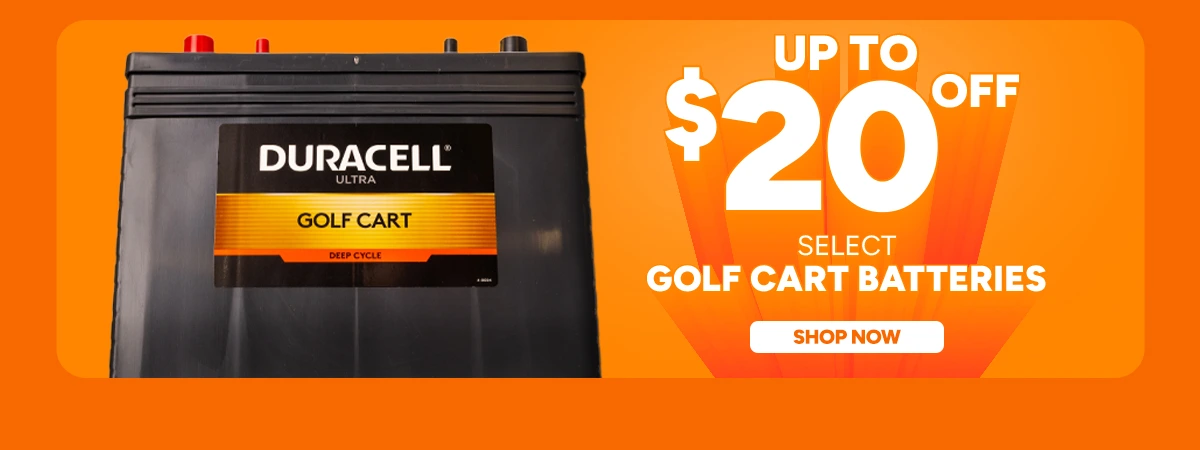 Up To $20 off select Golf Cart Batteries. Shop Now