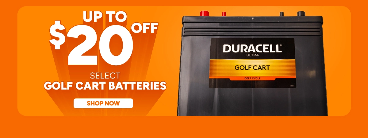 Up To $20 off select Golf Cart Batteries. Shop Now