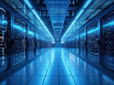 aisle of a data center