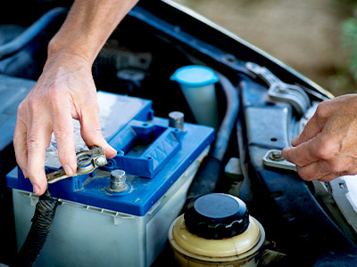 replacing an old vehicle battery