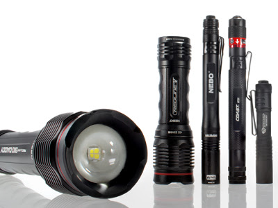 different types of flashlights