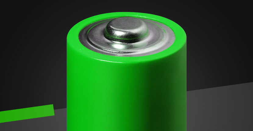 Top of an AA battery