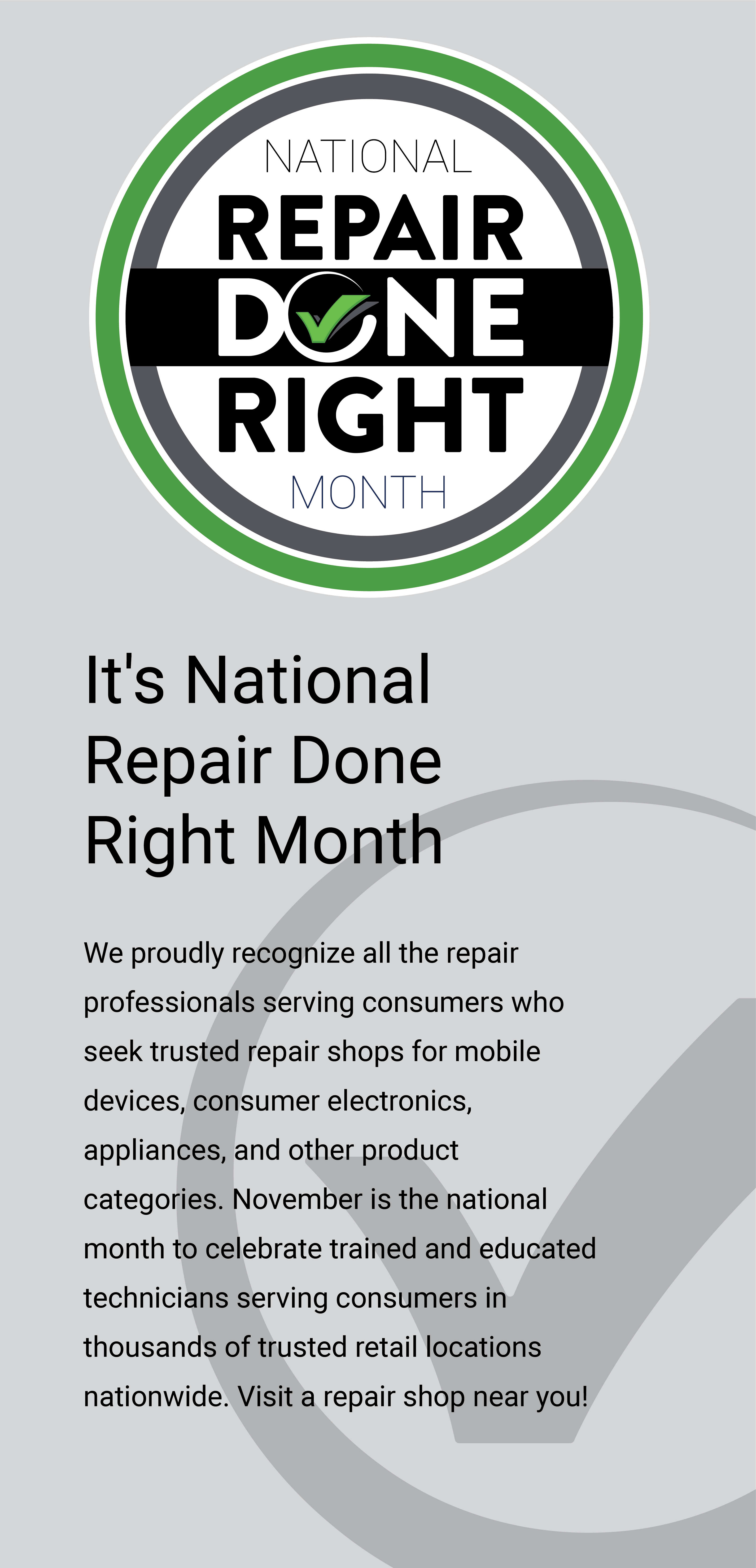 Repair Done Right Month
