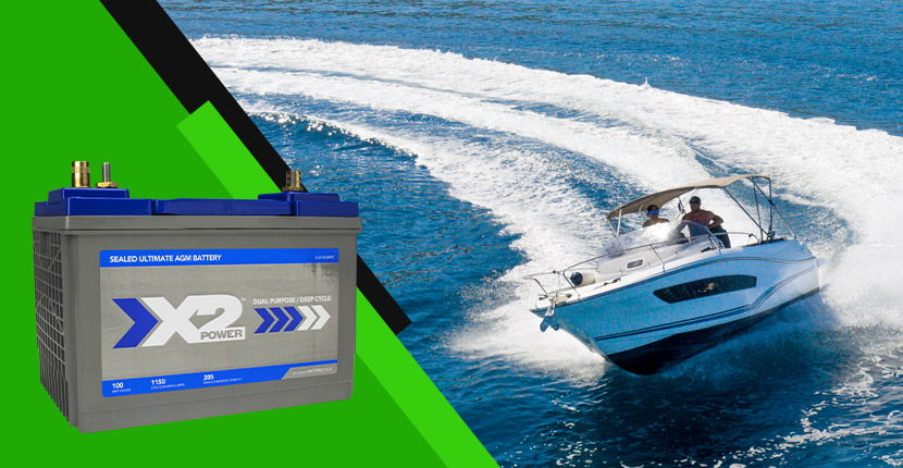 On a boat, how many different types of batteries should you have?