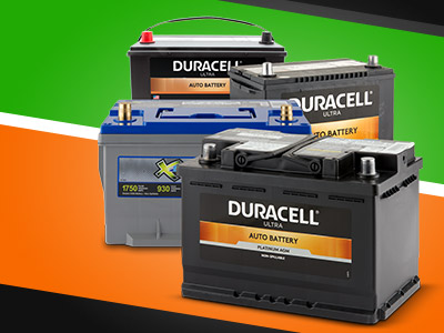 4 Duracell car batteries